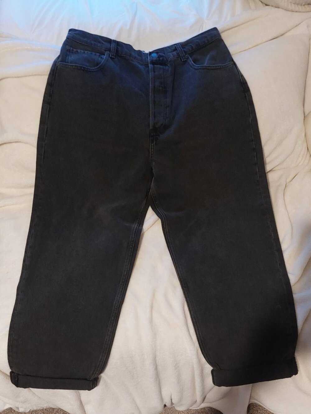 Boyish The Toby High Rise Straight Leg Jeans Space Odyssey Size 30